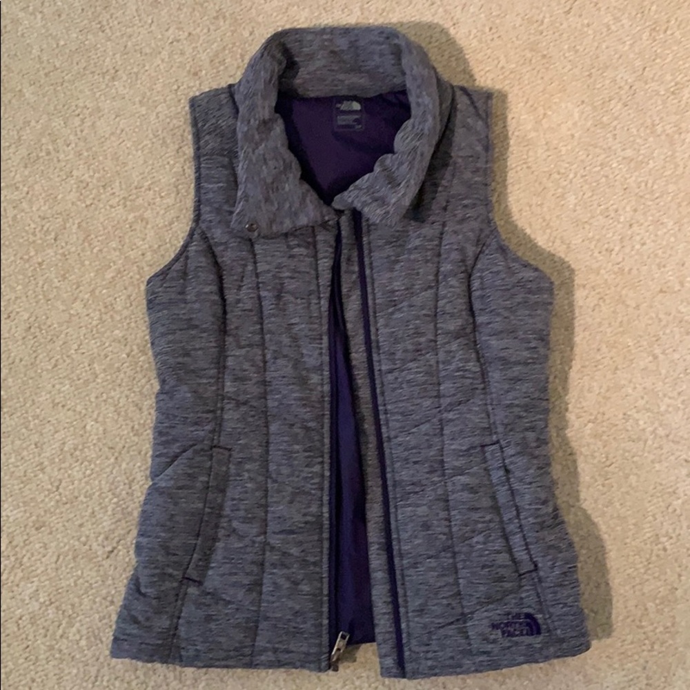 The North Face purple vest size small